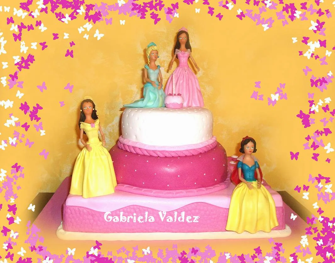 Tortas Decoradas Cakes - Gabriela Valdez: TORTA DE PRINCESAS