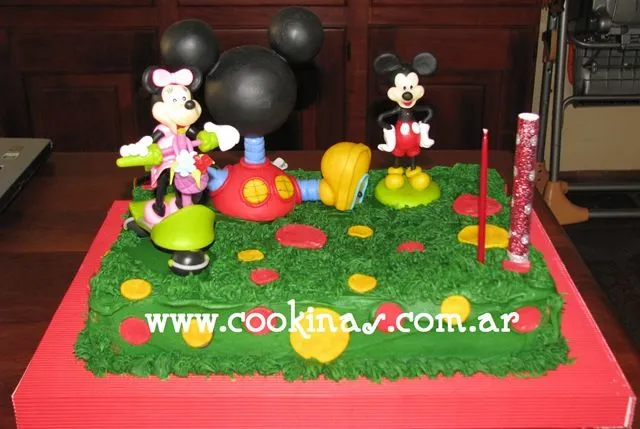 Decoración de tortas infantiles la casa de Mickey Mouse - Imagui