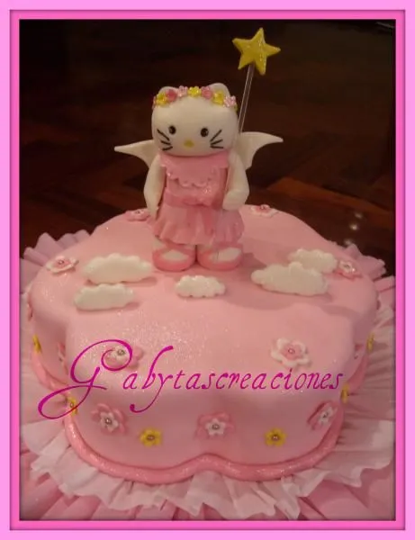 Tortas de Hello Kitty angel - Imagui