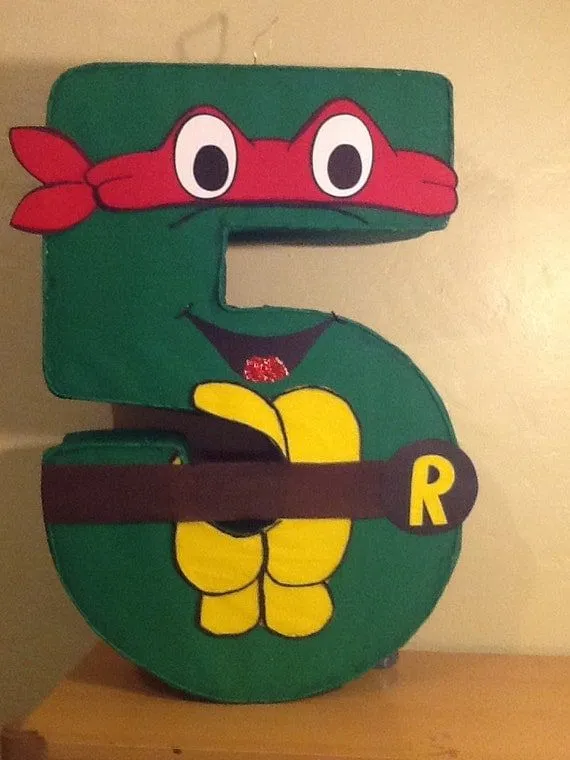 Tortugas ninja. Piñata de tortugas ninja. Decoración por aldimyshop