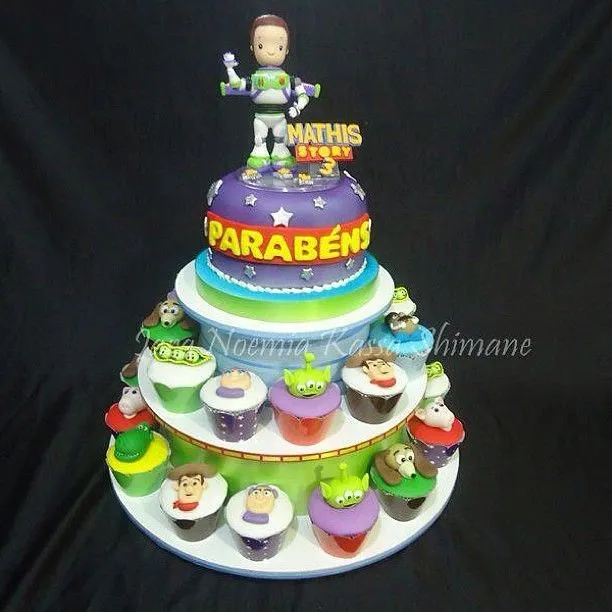 Tower of cupcakes Toy Story #cake #bolo #cupcakes #cupcake ...