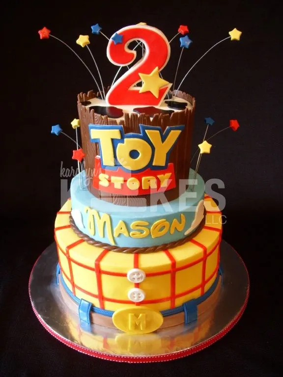 Toy Story Birthday KAKE Cakes iced in buttercream with marshmallow ...