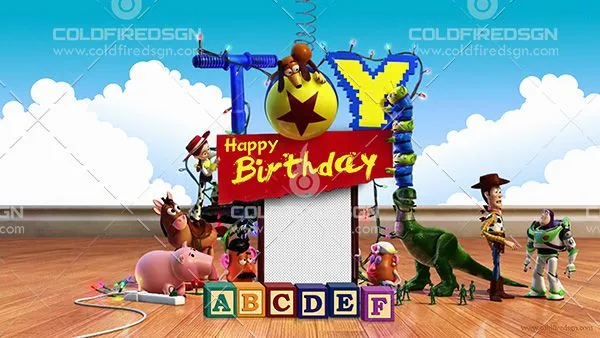 Toy Story 3 Birthday PSD Template | x10Hosting: Free Hosting Community
