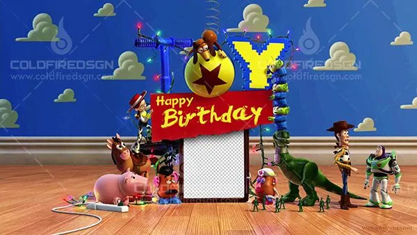 Toy Story 3 Birthday PSD Template « ColdFireDsgn