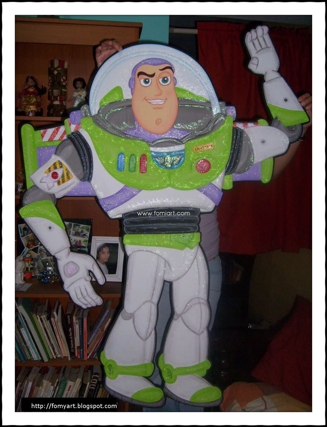 Toy Story, Buzz Lightyear, en fomy, 1.50 metros de alto