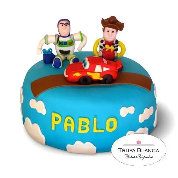 Toy story cake Pastel de fondant de cars | Trufa Blanca | Pinterest