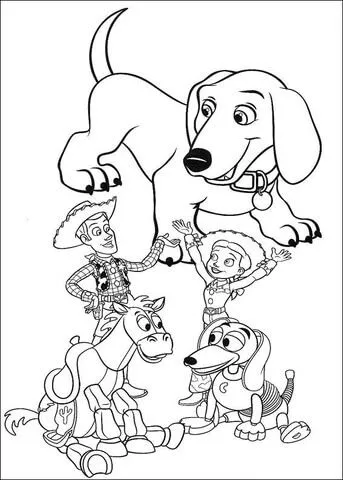 Toy Story Family coloring page | Super Coloring Toy Story Family coloring page | Super Coloring