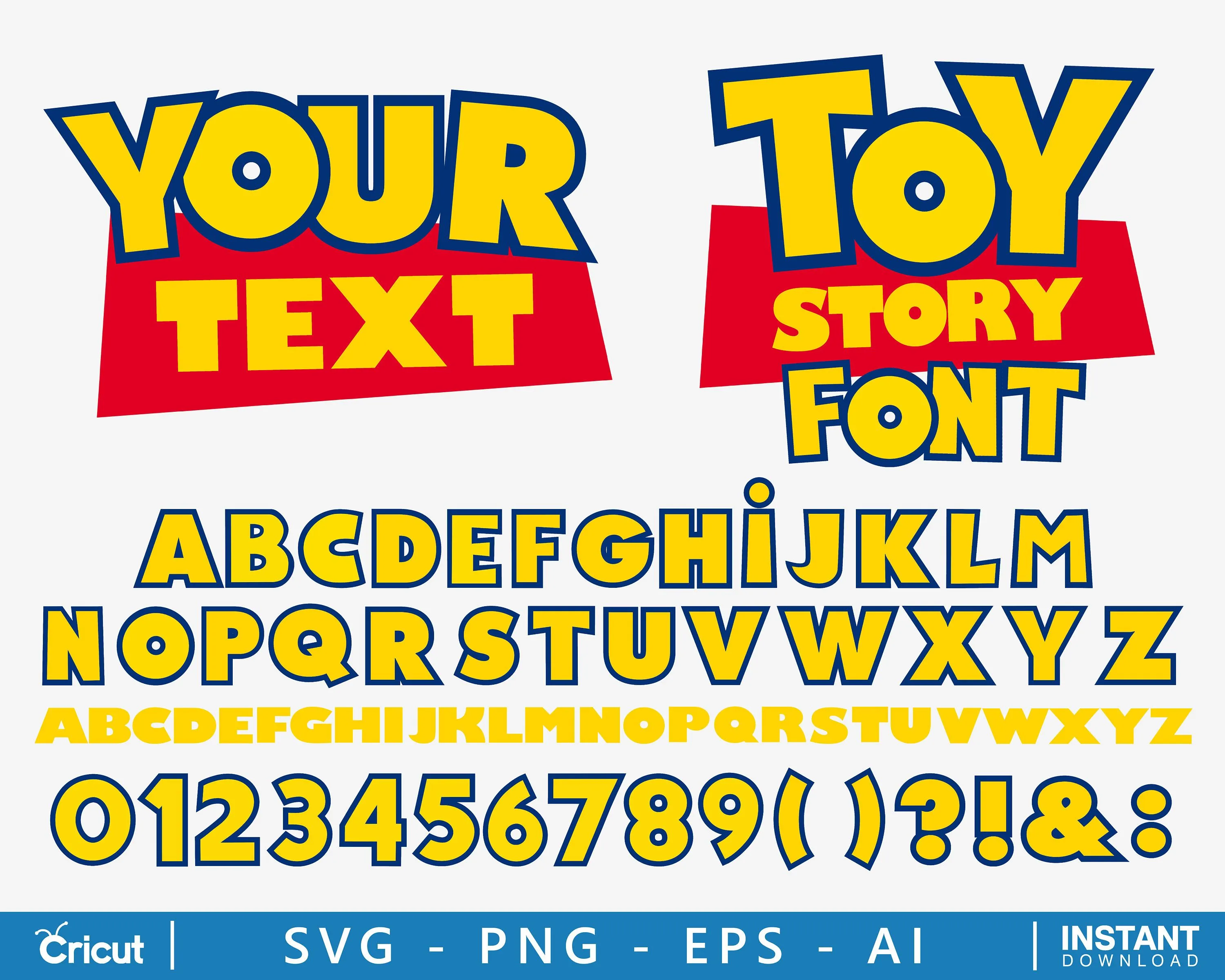 Toy story font for cricut - Etsy México