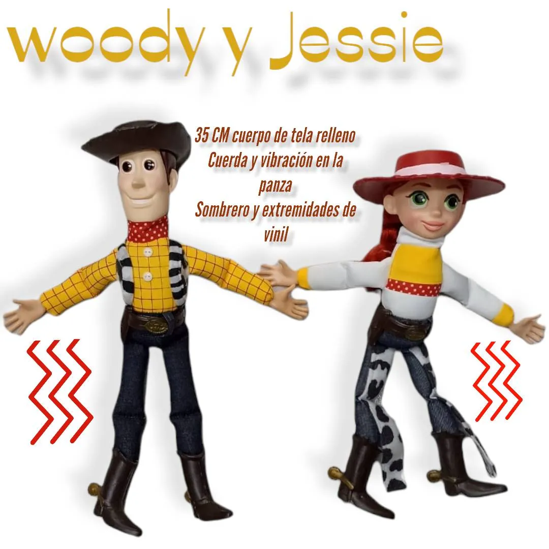 Toy Story personajes Woody Jessie Buzz | Guanatoys