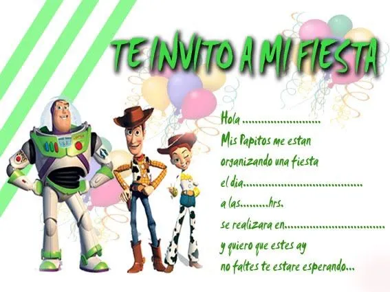 Toy Story 2 | Tarjetas de cumpleaños para imprimirTarjetas de ...