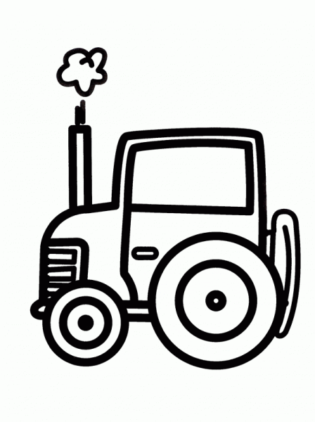 tractor | Dibujos y juegos, para pintar y colorear