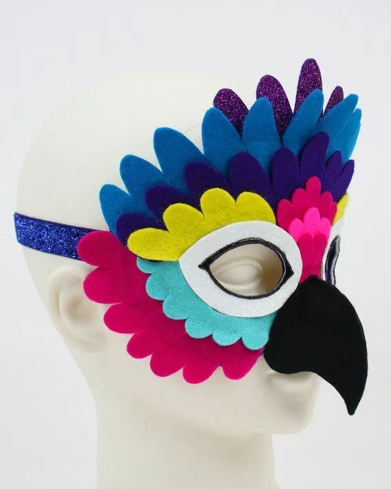 Traje de ave del paraíso máscara-los niños | Disfraces de pajaros ...