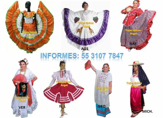Mexico : Costumbres y Trajes Tipicos
