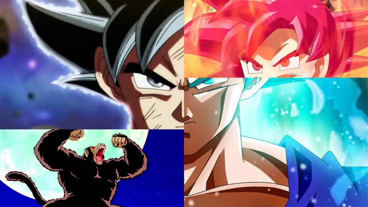 Todas las transformaciones de Goku en Dragon Ball Todas las transformaciones de Goku en Dragon Ball