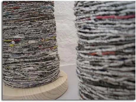 Arte con lixo e mais...: Transformar el papel de periódico en hilo ...