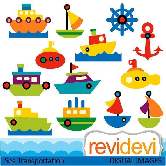 Sea Transportation 07374.. Commercial use clipart for personalized ...