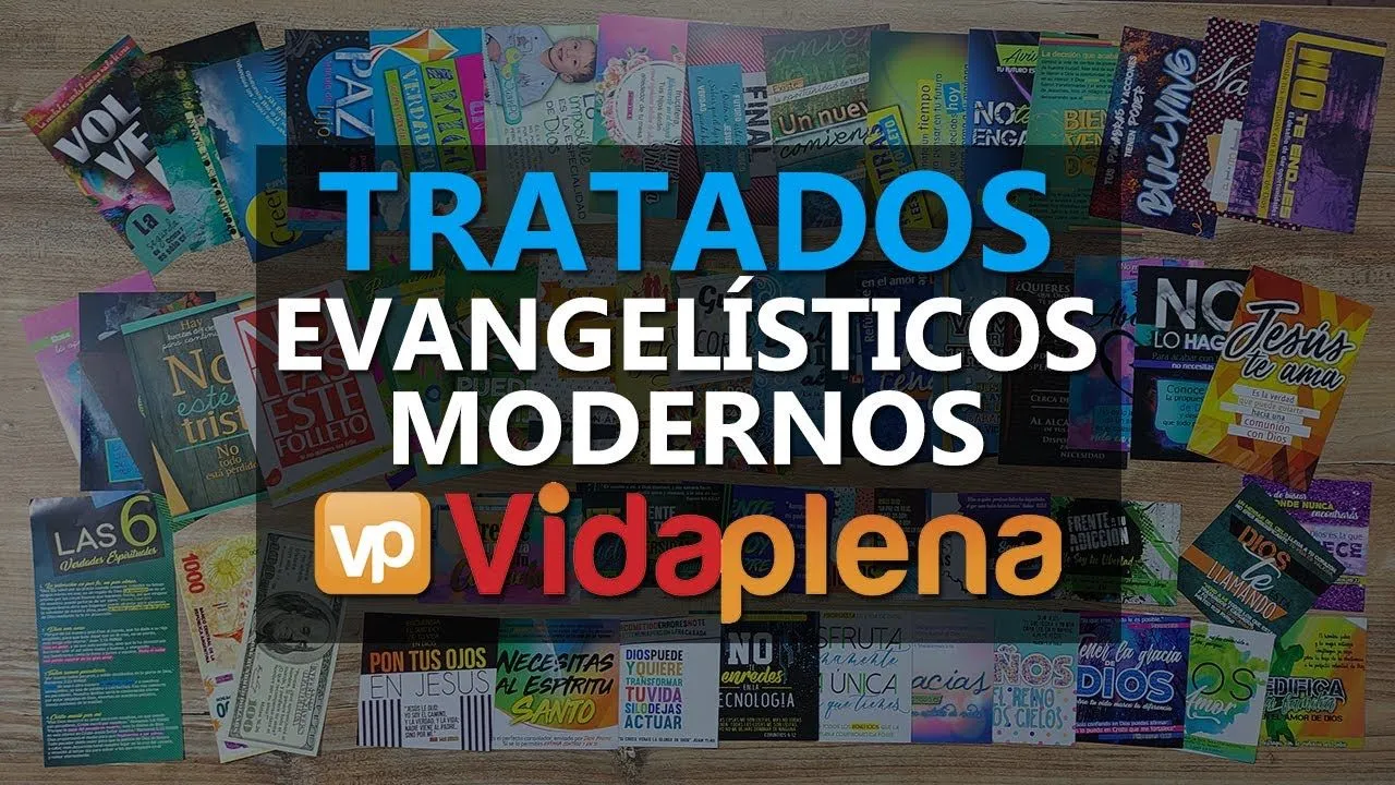 Tratados Evangelísticos Modernos y Atractivos VIDA PLENA | Conoce nuestras  folletos para evangelizar - YouTube