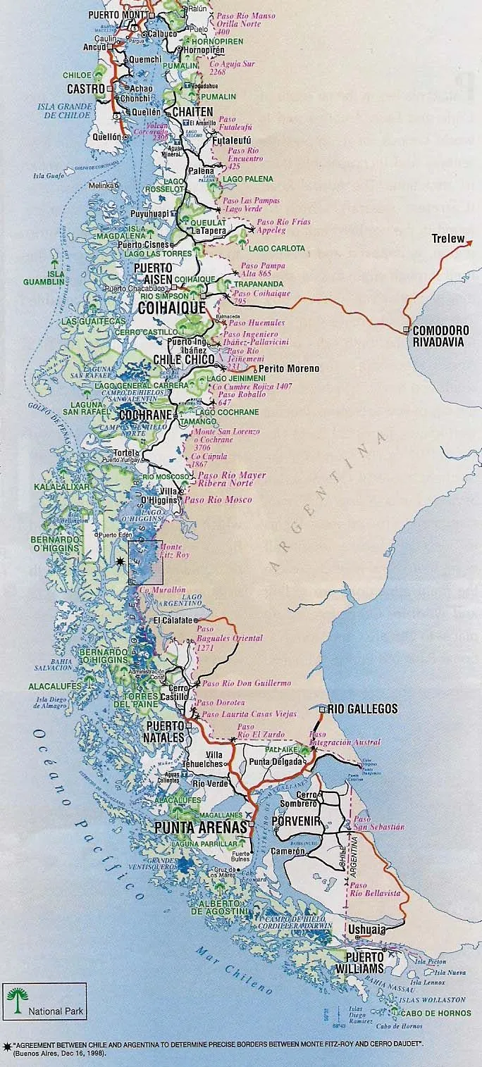 Travel CHILE Site - MAPA DE ZONA DE LA PATAGONIA Travel CHILE Site - MAPA DE ZONA DE LA PATAGONIA