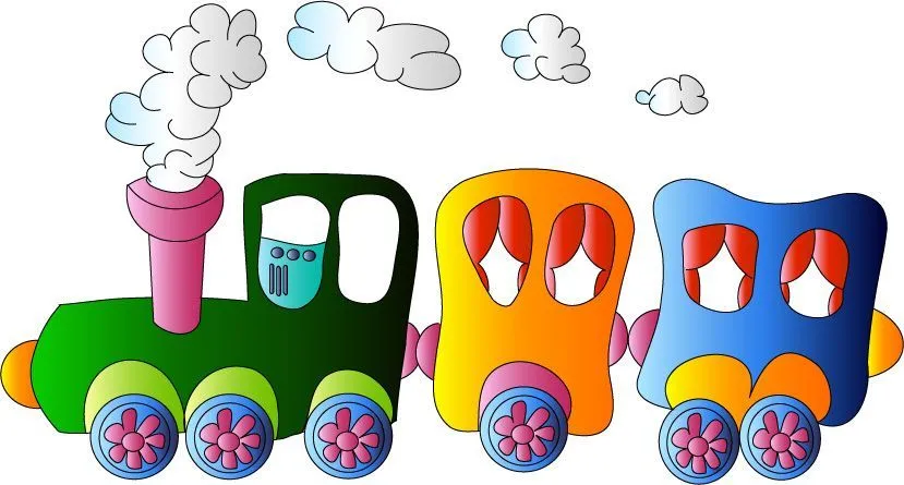 Dibujos de trenes infantiles con vagones - Imagui