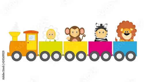 Tren infantil" Imágenes de archivo y vectores libres de derechos ...