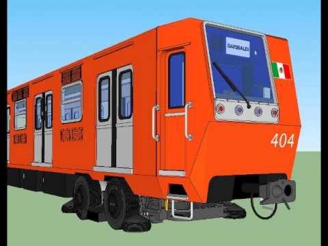 Trenes del metro en Sketchup - YouTube