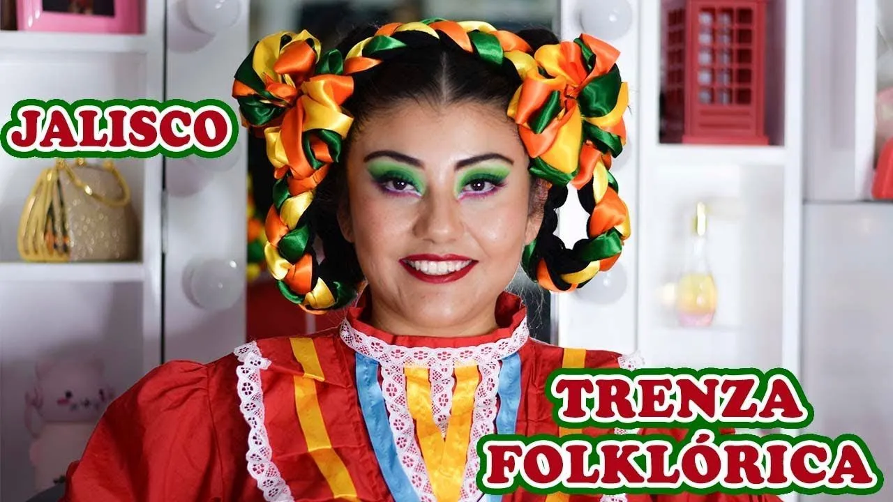 Trenza mexicana folklorica tutorial / braid mexican folklorico JALISCO -  YouTube