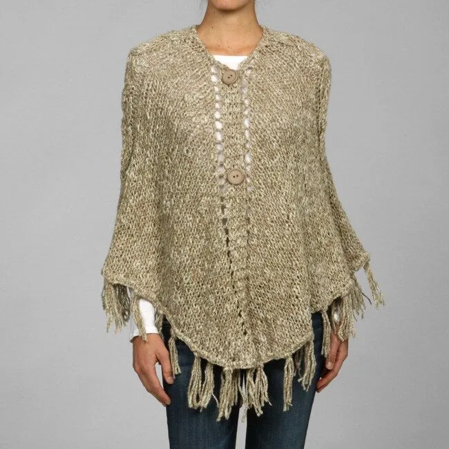 Trenza Style Wool Poncho (Chile) - Overstock Shopping - Great ...