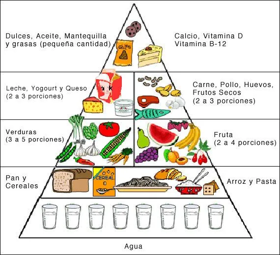 Imagen de la piramide alimenticia en blanco y negro - Imagui