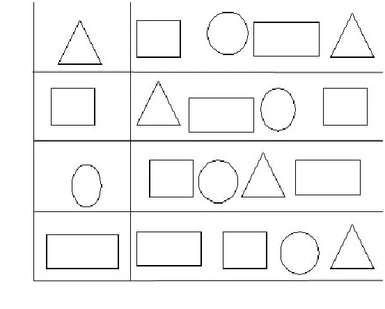 Triangulo, cuadrado, rectángulo y circulo para colorear - Imagui