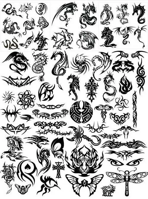 Tribales de dragones para descargar - Tatoo - Piercing Tatuaje ...