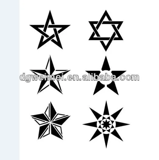 Estrellas en tribal para tatuar - Imagui