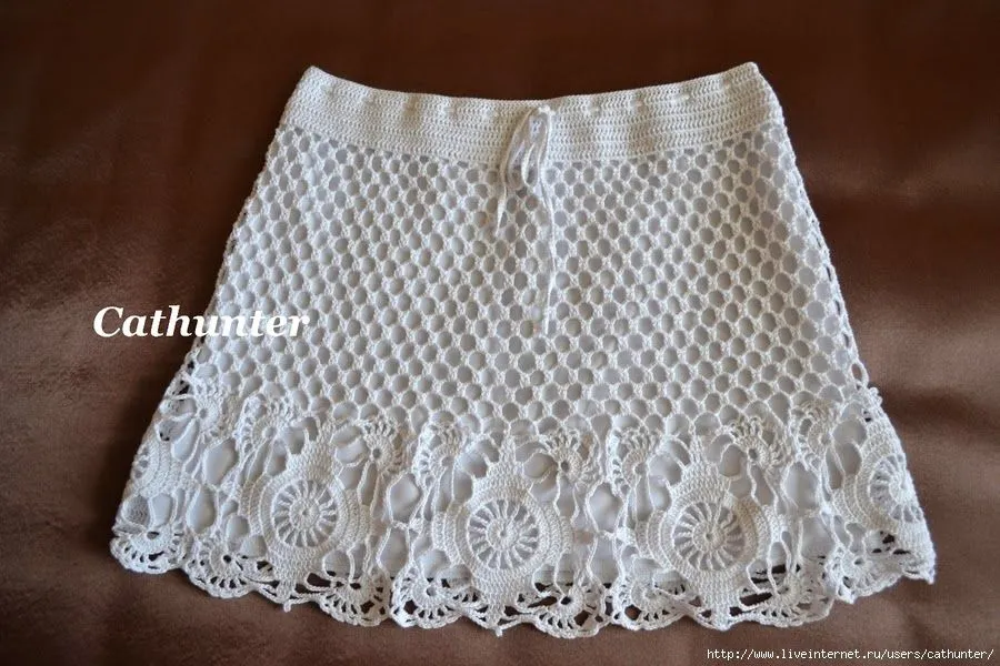 TRICO y CROCHET-madona-mía: Faldas (saias) a crochet con patrones ...