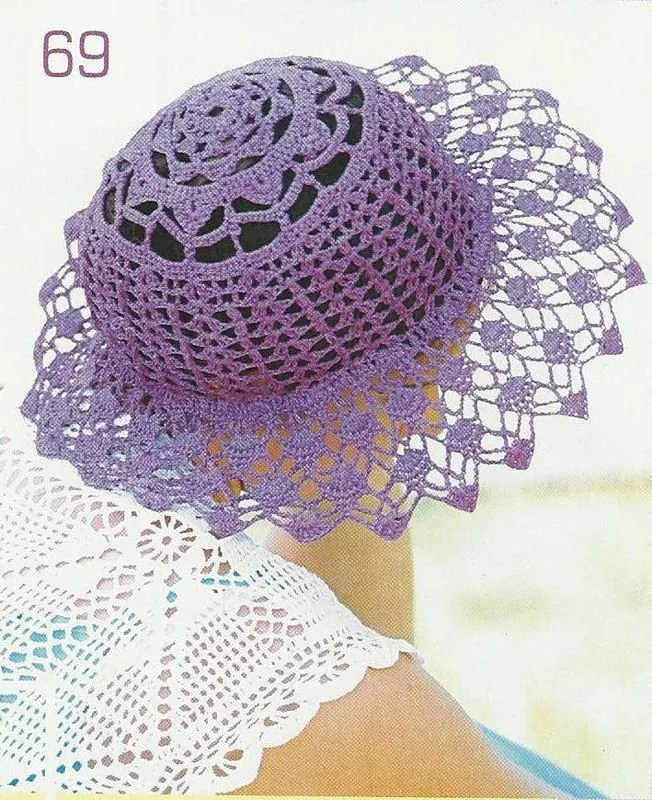 TRICO y CROCHET-madona-mía: Sombreros a Crochet con esquema