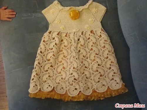 Vestidos para bebé niña en crochet paso a paso - Imagui