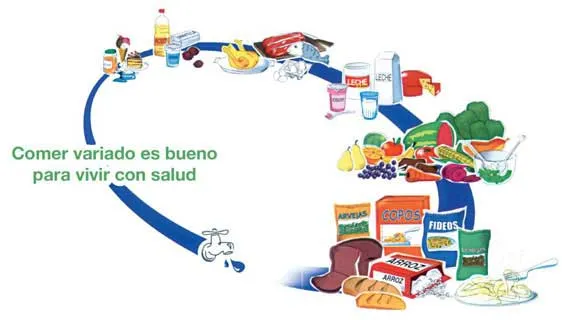 Mi Sala Amarilla: Pirámide alimenticia y Óvalo nutricional ...
