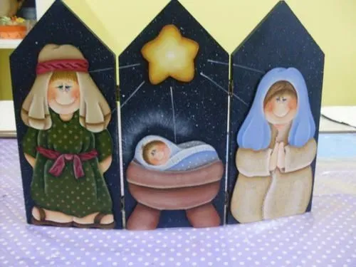 triptico nacimiento | Pesebres/Nativity | Pinterest | Front Yards ...
