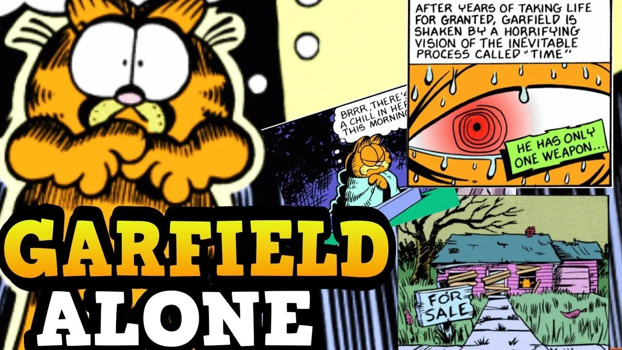 La mas Triste y Terrorifica Historia de Garfield - Garfield Alone - YouTube
