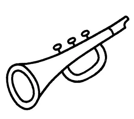 Dibujo trompeta para colorear e imprimir - Imagui