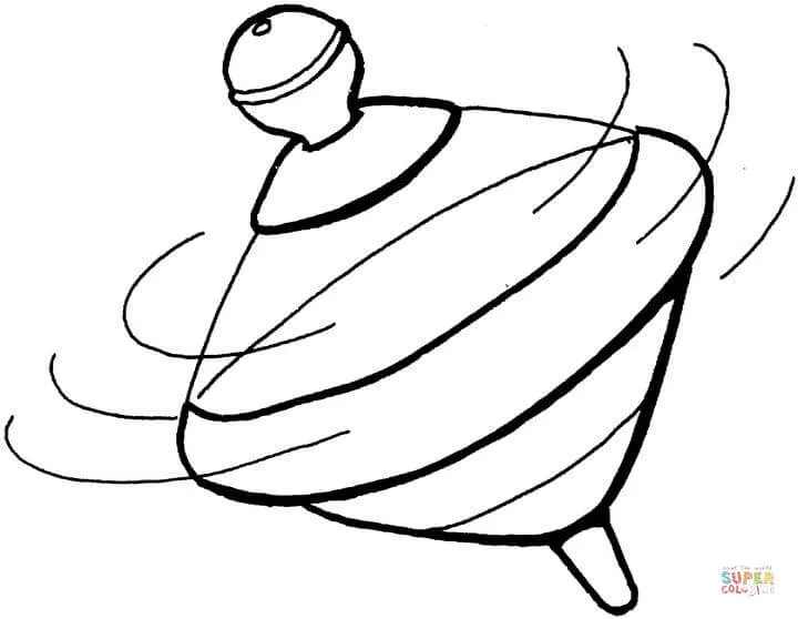 Dibujo de Trompo para colorear | Dibujos para colorear imprimir gratis Dibujo de Trompo para colorear | Dibujos para colorear imprimir gratis