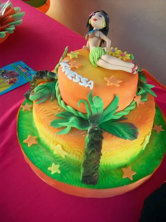 Torta hawaiana para 15 años - Imagui