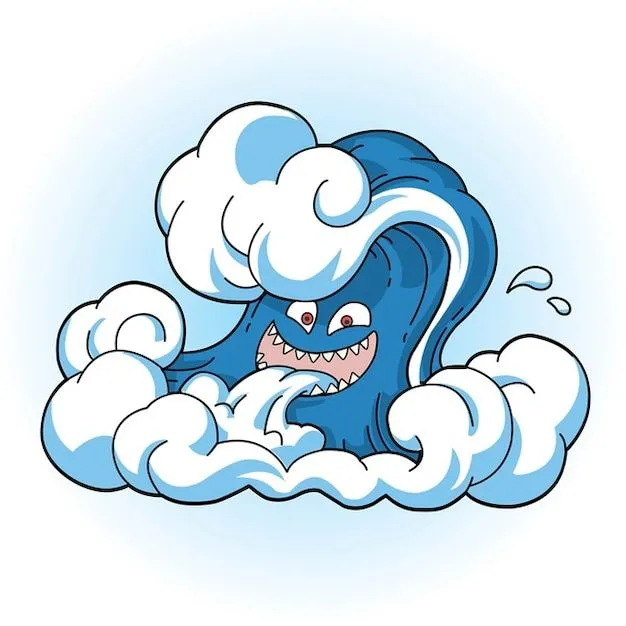 tsunami cómica cara de la ola | Descargar Vectores gratis tsunami cómica cara de la ola | Descargar Vectores gratis