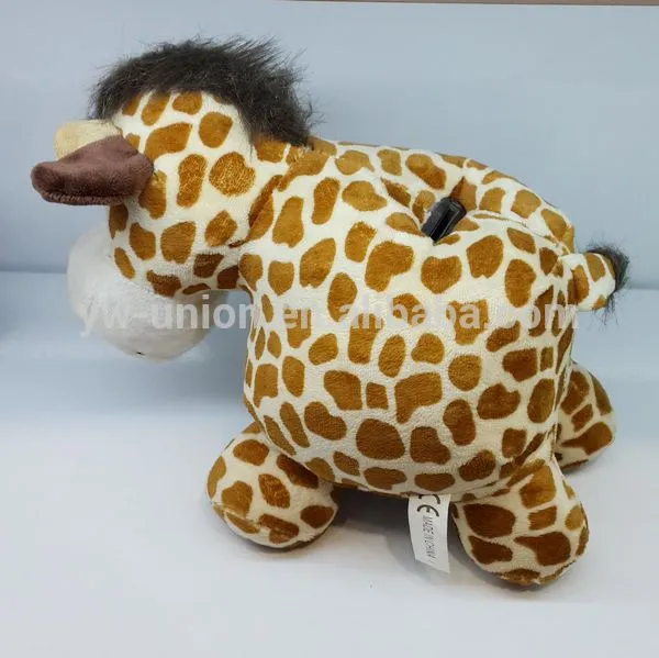 tumbado en el estómago lindo jirafa de peluche juguetes-Animales ...