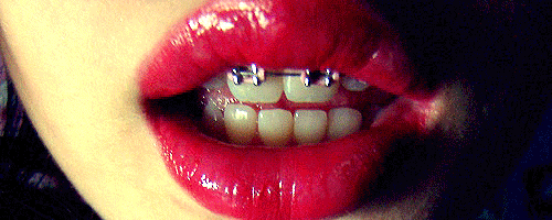 gif tumblr colores labios boca hermoso frenos frenillos brackets ...