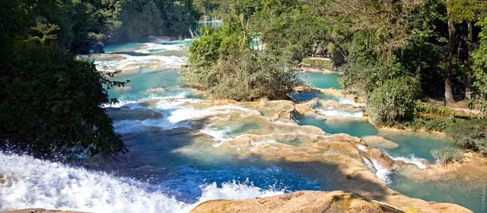 Turismo en Chiapas - Cascadas de Agua Azul