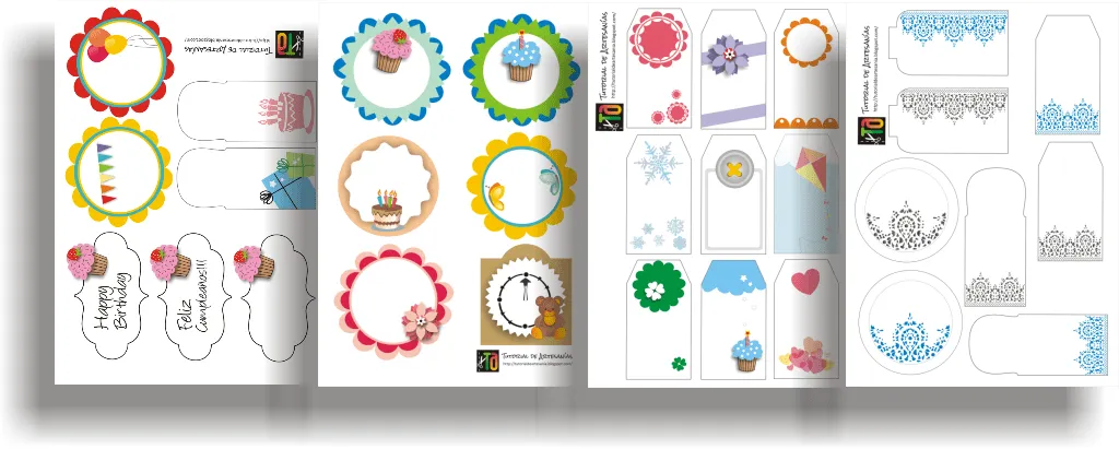 Tutorial de Artesanías: 30 Etiquetas imprimibles gratis Tutorial de Artesanías: 30 Etiquetas imprimibles gratis