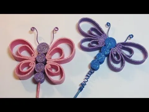 Tutorial: Butterflies made ​​of craft foam. Mariposas de goma eva ...