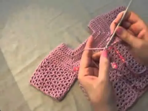 Tutorial Cárdigan Bebé Crochet o Ganchillo Tunecino - YouTube ...