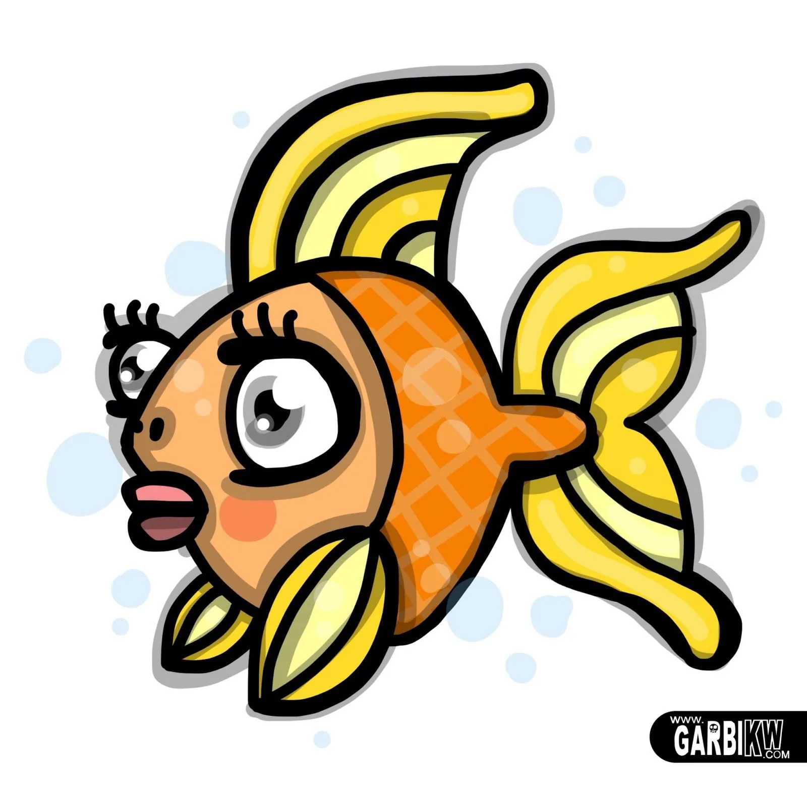 Tutorial Como dibujar un pez de colores | Dibujando Tutoriales