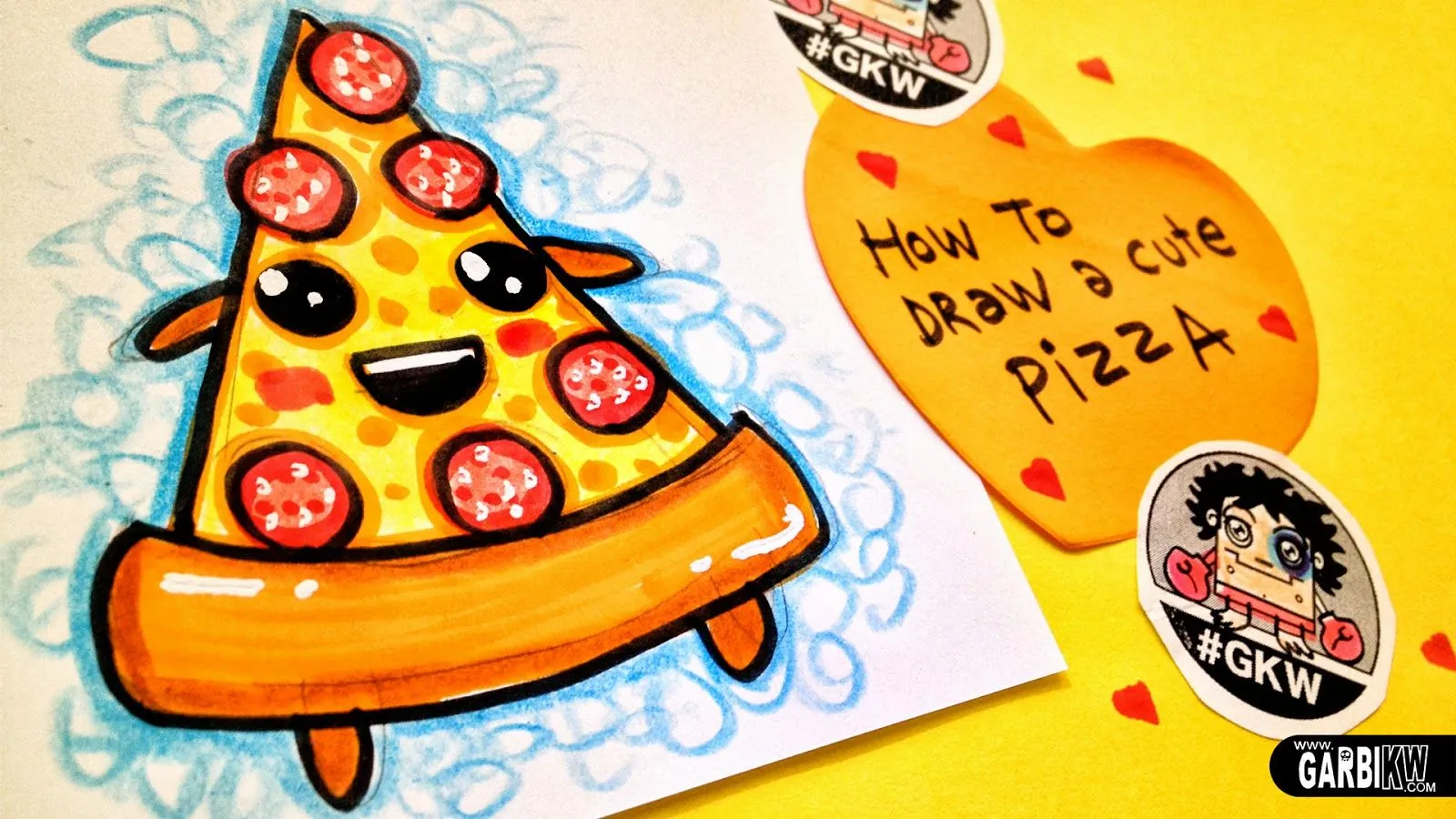 Tutorial Cómo Dibujar Una pizza bonita - Dibujos sencillos y ... Tutorial Cómo Dibujar Una pizza bonita - Dibujos sencillos y ...