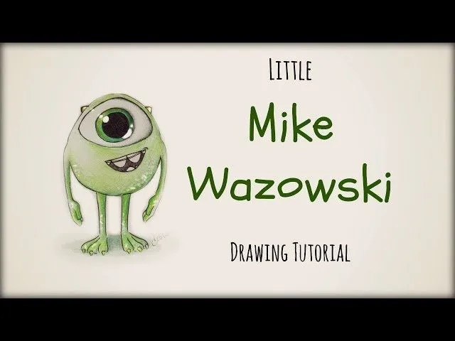 Tutorial de Dibujo. Como Dibujar al Pequeño Mike Wazowski ✎ - YouTube